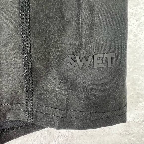 Swet Tailor Shorts Size XL SWET Active Onyx Black Technical Stretch Pockets NEW - Picture 6 of 12